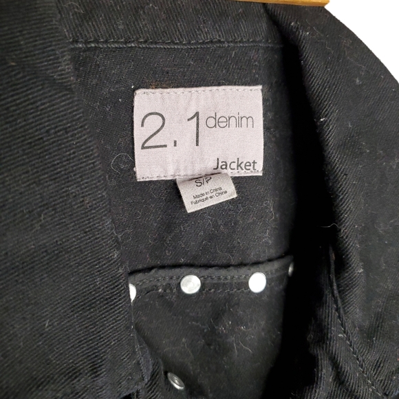2.1 DENIM Studded Jacket Long Sleeve - Picture 4 of 4